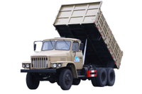 Rear twin-tire EQ2082 chassis modified for off-road special dumping_rear eight-wheel DF 2.5-ton small steel gun six-wheel drive 240 tipping bucket 170 horsepower_6*6 classic 25Y engineering transport vehicle