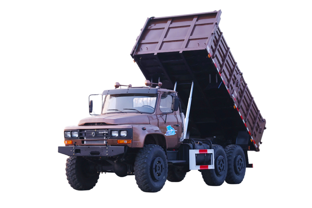 Tipping bucket 190 horsepower EQ2100E6D_Six-wheel drive 245 pointed 140 special transport vehicle_6×6 new off-road special classic long-head military vehicle dump