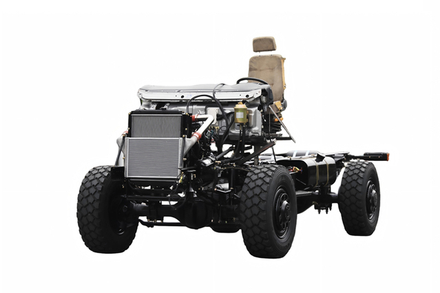 300 horsepower EQ2070 automatic steel plate type III chassis_4×4DF off-road special vehicle export_four-wheel drive troop carrier customization
