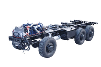 Upgraded version of six-wheel drive 25+2 seats Bus 340 horsepower Category III chassis solution_DF off-road special vehicle manufacturer quotation_6*6 customized 18/20/23/25/28/30/35 minibus chassis configuration