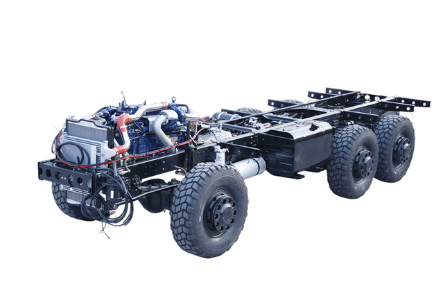 Upgraded version of six-wheel drive 25+2 seats Bus 340 horsepower Category III chassis solution_DF off-road special vehicle manufacturer quotation_6*6 customized 18/20/23/25/28/30/35 minibus chassis configuration