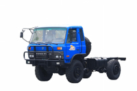 EQ2070 double-axle semi-145 flat cab chassis modification_4×4 off-road special vehicle chassis export_four-wheel drive off-road truck manufacturer