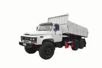 EQ2100E6D off-road special dump_six-wheel drive 245 pointed 140 cargo dump_6×6DF3.5 tons classic 190 horsepower long-head military vehicle
