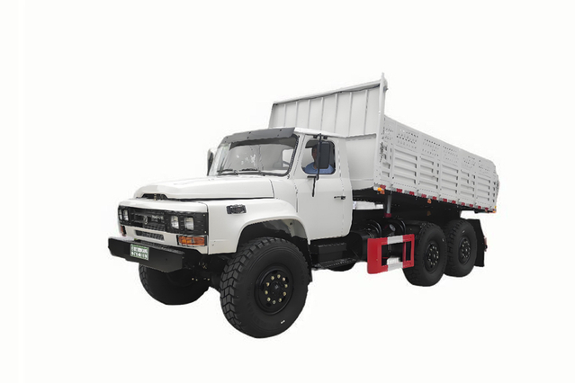 EQ2100E6D off-road special dump_six-wheel drive 245 pointed 140 cargo dump_6×6DF3.5 tons classic 190 horsepower long-head military vehicle