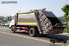 DFFlat head 4×2 compression garbage truck_190 horsepower 14 square meter sanitation truck_12 tons one and a half row garbage cleaning truck manufacturer