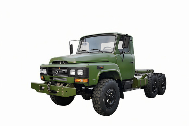 EQ2082 chassis classic 25Y small steel cannon_DF240 off-road truck 170 horsepower tip_6*6 special vehicle 2.5 ton chassis