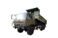 Tipping bucket 190 horsepower EQ2102_Six-wheel drive 246 flat head 153 special transport vehicle_6×6 off-road special classic old military vehicle dump
