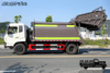 DFFlat head 4×2 compression garbage truck_190 horsepower 14 square meter sanitation truck_12 tons one and a half row garbage cleaning truck manufacturer