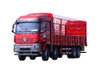 500 horsepower 8×4 warehouse-type transport truck manufacturer_9.6-meter fence four-bridge warehouse fence high-rail truck customization_four front and eight rear DF grille trucks 20/25/30/35/40 tons quotation