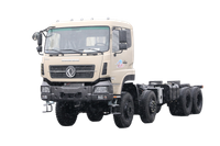 8×8 warehouse transport truck chassis manufacturer Cummins 420/Weichai 500/Yuchai 375 horsepower_15/20/25/30/35/40/50/60 tons four-axle vegetable, fruit, cattle, sheep and pig truck customization_8×4 front four and rear eight DF excavator pallet truck platform quotation