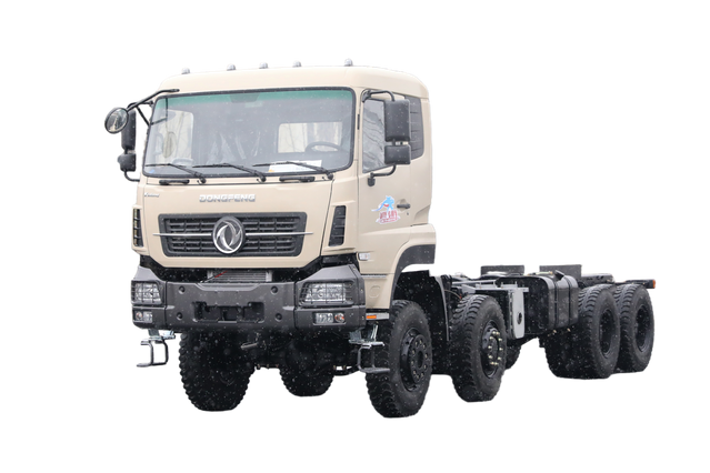 8×8 warehouse transport truck chassis manufacturer Cummins 420/Weichai 500/Yuchai 375 horsepower_15/20/25/30/35/40/50/60 tons four-axle vegetable, fruit, cattle, sheep and pig truck customization_8×4 front four and rear eight DF excavator pallet truck platform quotation