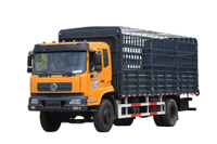 DF 4×2 Yuchai 260 HP hydraulic tailgate transport truck manufacturer_Cummins/Weichai/Sinotruk 4×4 off-road special vehicle chassis modification 10/15/20 tons export quotation_Two axles and rear twin tires for pulling cattle and sheep, vegetable and grain cargo loading configuration