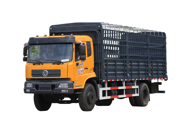 DF 4×2 Yuchai 260 HP hydraulic tailgate transport truck manufacturer_Cummins/Weichai/Sinotruk 4×4 off-road special vehicle chassis modification 10/15/20 tons export quotation_Two axles and rear twin tires for pulling cattle and sheep, vegetable and grain cargo loading configuration