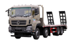 Weichai 375/Yuchai 420/Cummins 500 horsepower 8×4 flatbed transport truck manufacturer_15/20/25/30/35/40/50/60 tons four-axle vegetable, fruit, cattle, sheep and pig truck customization_Four front and eight rear DF excavator plate truck quotation