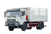 DF 4×2 warehouse fence transport truck 210 horsepower export quotation_customizable 4×4 off-road special warehouse fence Truck manufacturer_170190/260 horsepower two axles rear twin tires pulling cattle, sheep, vegetables and grain