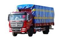 DF 4×2 Weichai 266 HP hydraulic tailgate transport truck manufacturer_Customizable 4×4 off-road special vehicle chassis modification 10/15/20 tons export quotation_Two axles and rear twin tires for pulling cattle and sheep, vegetable and grain cargo loading configuration