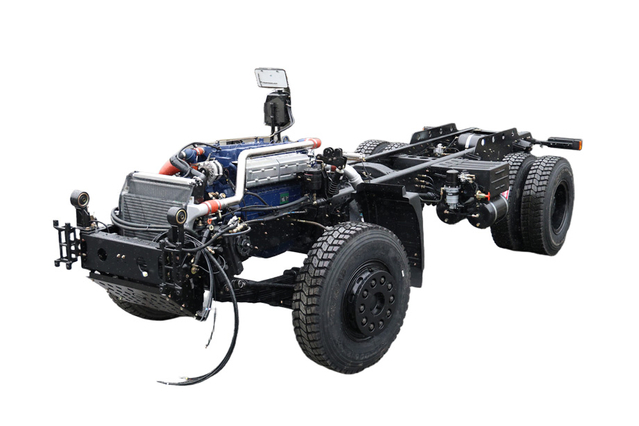 DF 4×2 Weichai 260 HP 10/5/6/8/12m³ Fire Truck Category III Chassis Manufacturer_Customizable Cummins/Yuchai/Sinotruk 4×4 off-road special vehicle modified 18-ton cargo/dump export quotation_Two axles rear twin tires pulling cattle and sheep vegetable grain cargo platform configuration
