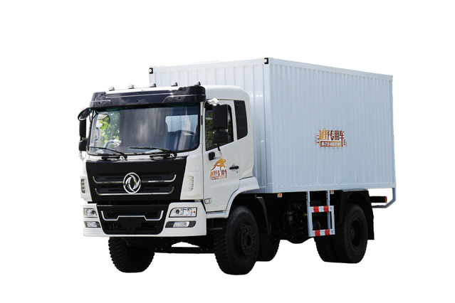 DF 4×2 van transport truck manufacturer 210 HP_Customized 4×4 off-road special enclosed cargo flatbed truck quotation_170190/260 HP container equipment transfer two-axle rear twin-tire cattle and sheep vegetable grain distribution truck
