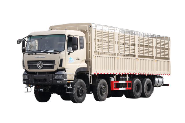 8×8 warehouse transport truck chassis manufacturer Cummins 420/Weichai 500/Yuchai 375 horsepower fence truck_15/20/25/30/35/40/50/60 tons four-axle vegetable, fruit, cattle, sheep and pig truck customization_8×4 front four and rear eight DF excavator pallet truck platform quotation