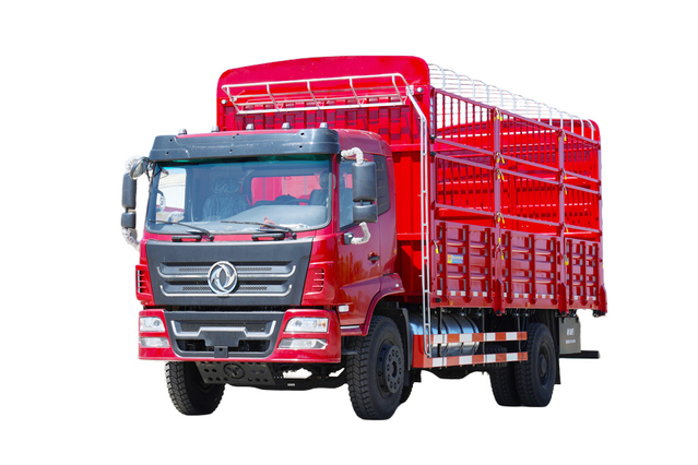 DF 4×2 Weichai 266 HP hydraulic tailgate transport truck manufacturer_Customizable 4×4 off-road special vehicle chassis modification 10/15/20 tons export quotation_Two rear axles with twin tires for pulling cattle, sheep, vegetables and grain cargo