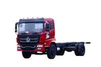 DF 4×2 Weichai 266 HP hydraulic tailgate transport vehicle chassis manufacturer_Customizable 4×4 off-road special vehicle chassis modification 10/15/20 tons export quotation_Two rear axles with twin tires pulling cattle, sheep, vegetables and grain cargo configuration