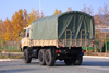 Removable tarpaulin with overhead air conditioning 190/210 horsepower EQ2102N double row off-road special truck sales price_six-wheel drive 246 flat head 153 Lasha earth and stone transport truck manufacturer_6×6DF classic military vehicle cargo vehicle configuration